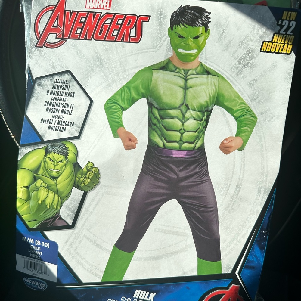 New Hulk kids costume